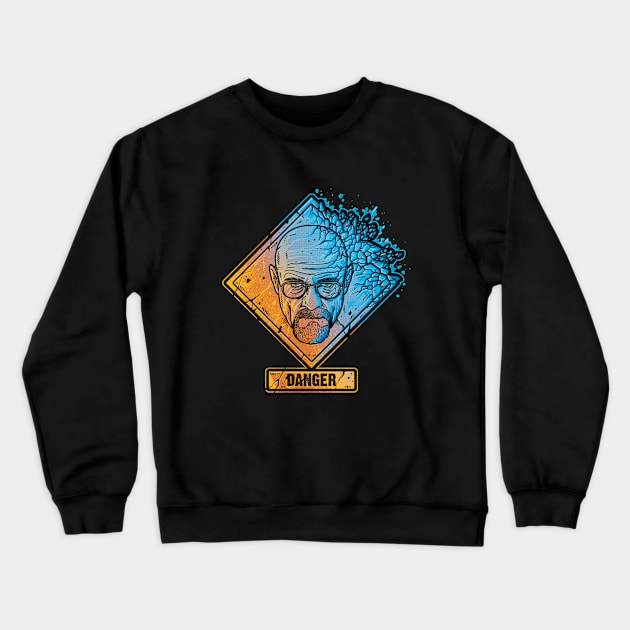 Danger Crewneck Sweatshirt by LetterQ